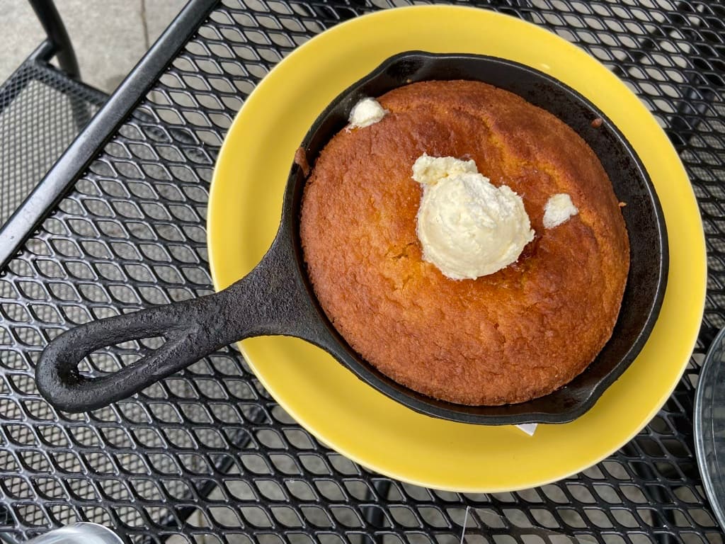 Cornbread! A taste of the south at Sweet Potatoes.