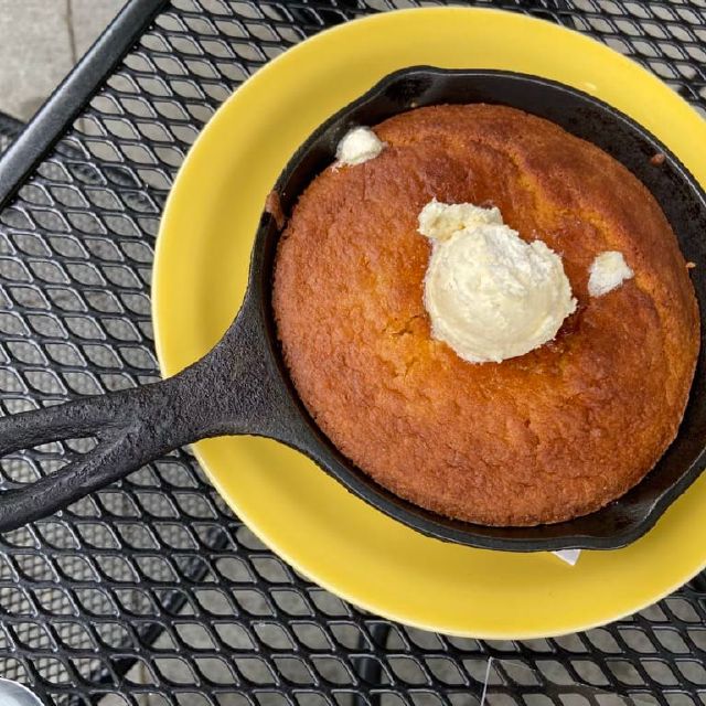 Cornbread! A taste of the south at Sweet Potatoes.