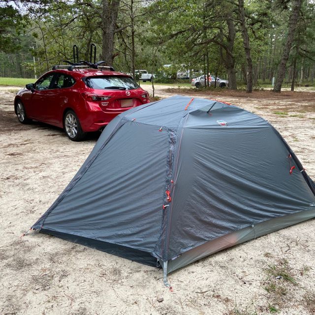 Making camp.