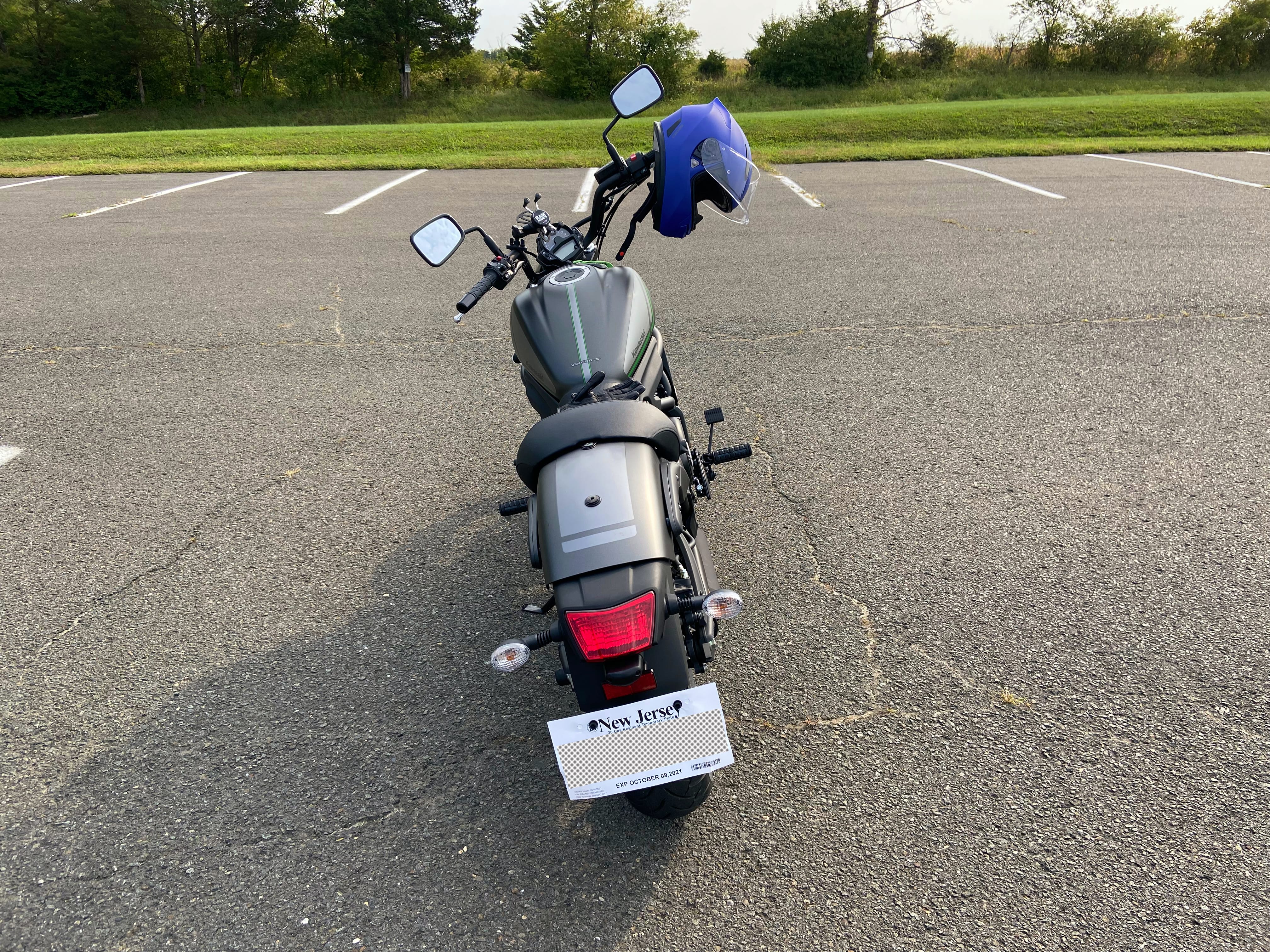 Kristin enjoying her new Honda Rebel 500