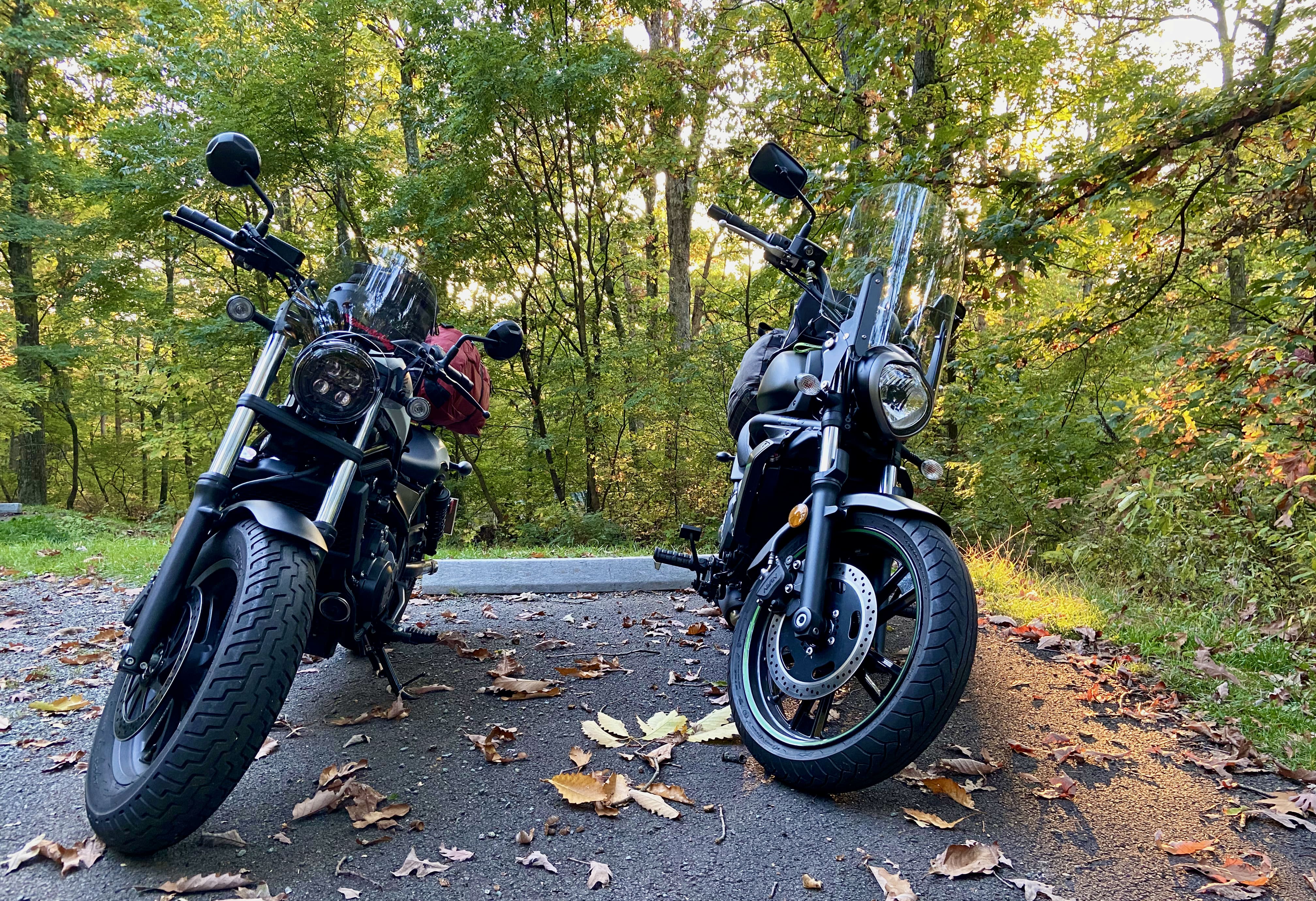 All setup for camping the first night at Matthew's Arms Campground.