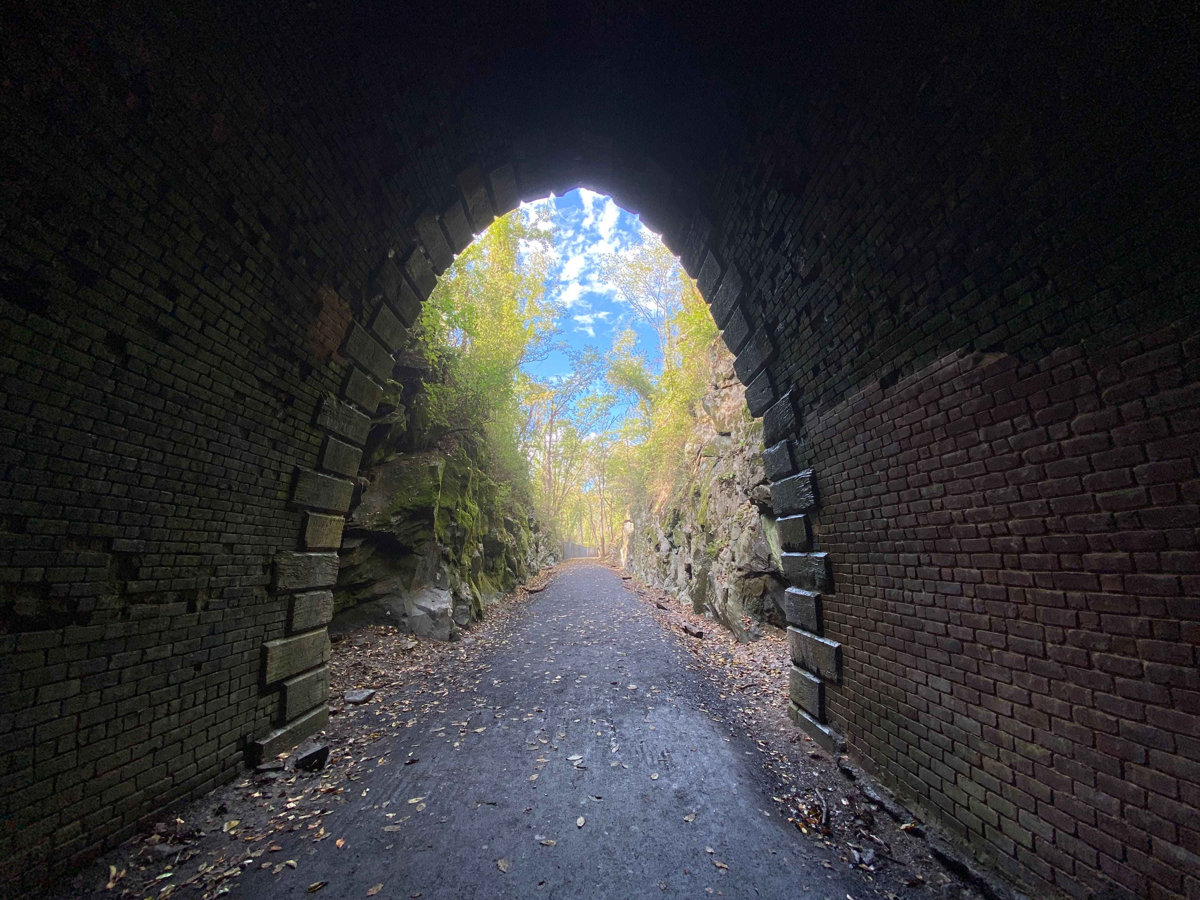 Heading out the other side.