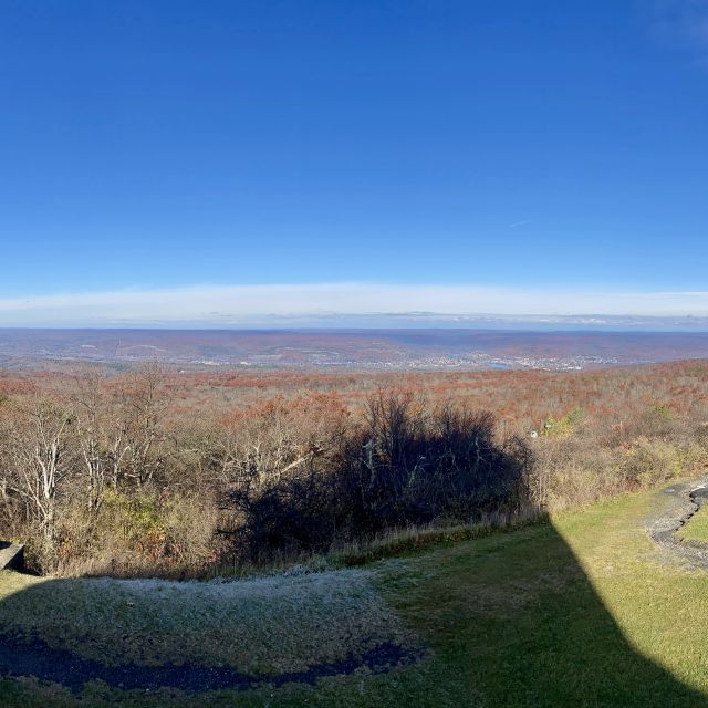 Views from the top, looking north-west towards Port Jervis.  The wind chills you down to the bone quick!