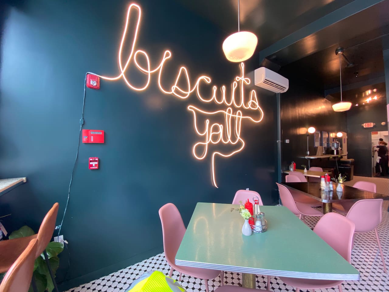 They did have some good biscuits, so this extremely large sign was extremely well considered.