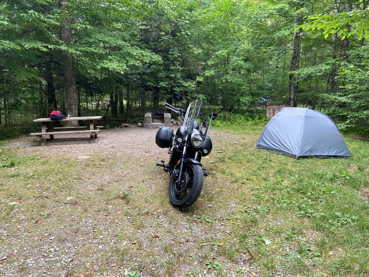 All setup at camp for night #2.