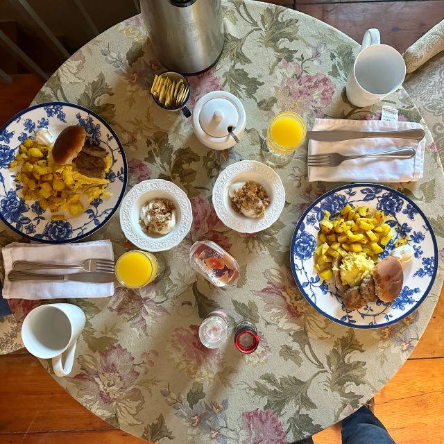 The breakfast room breakfast.  It was great! (With the sweet and sugary yogurt being the one exception.)