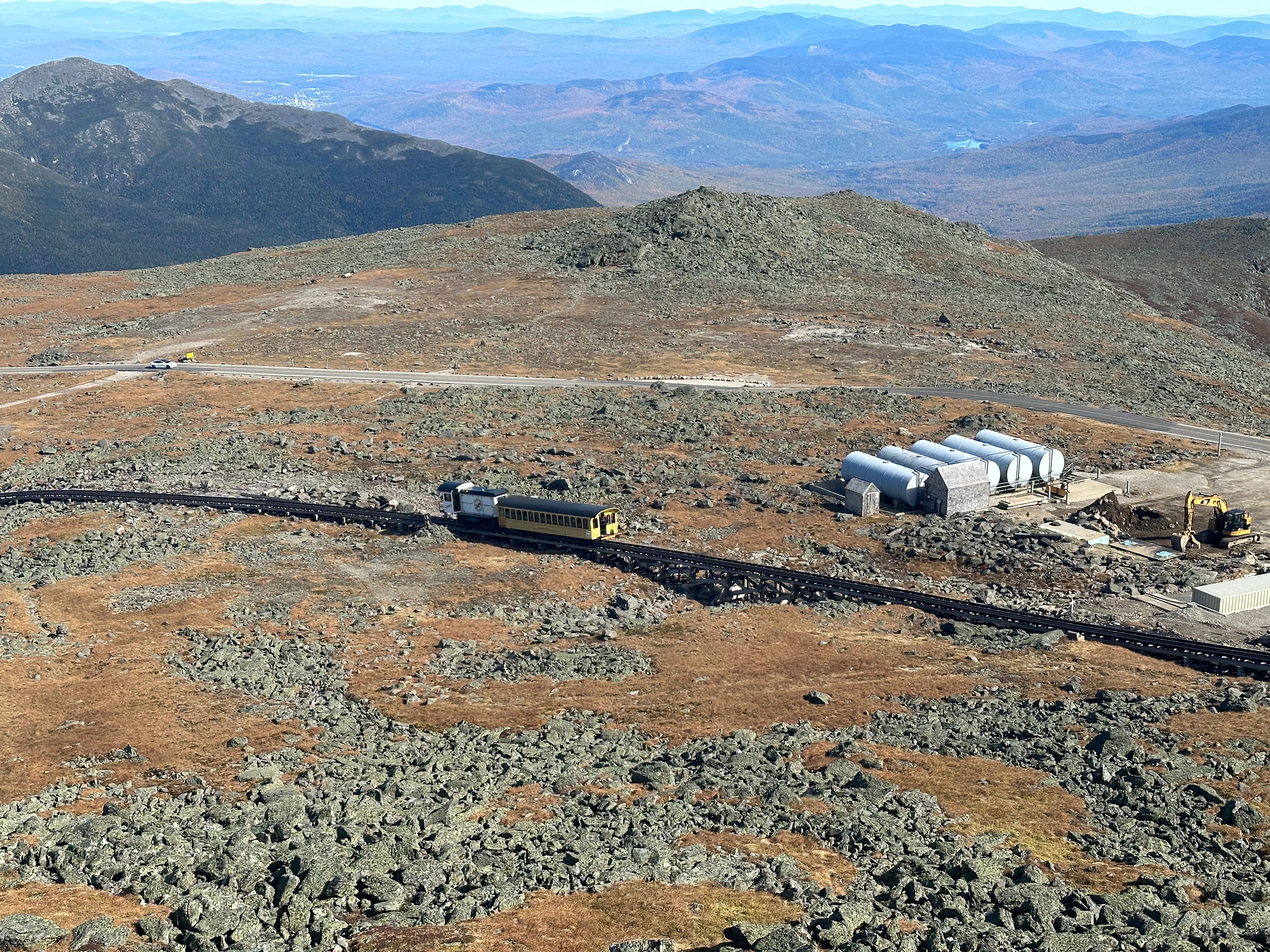 From the top, you could watch other trains wind their way up the mountainside.