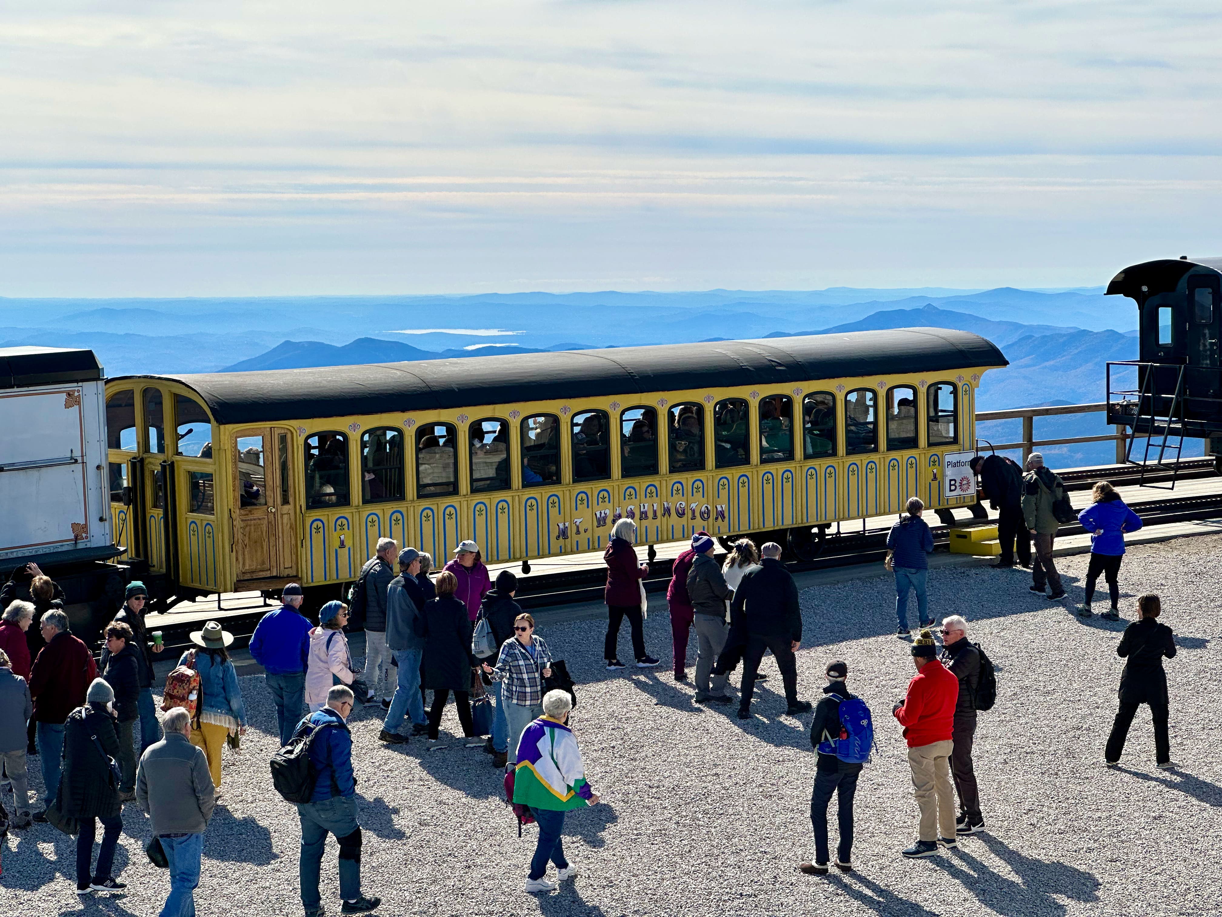 The mixing of retro touches and modern looks of these train cars.