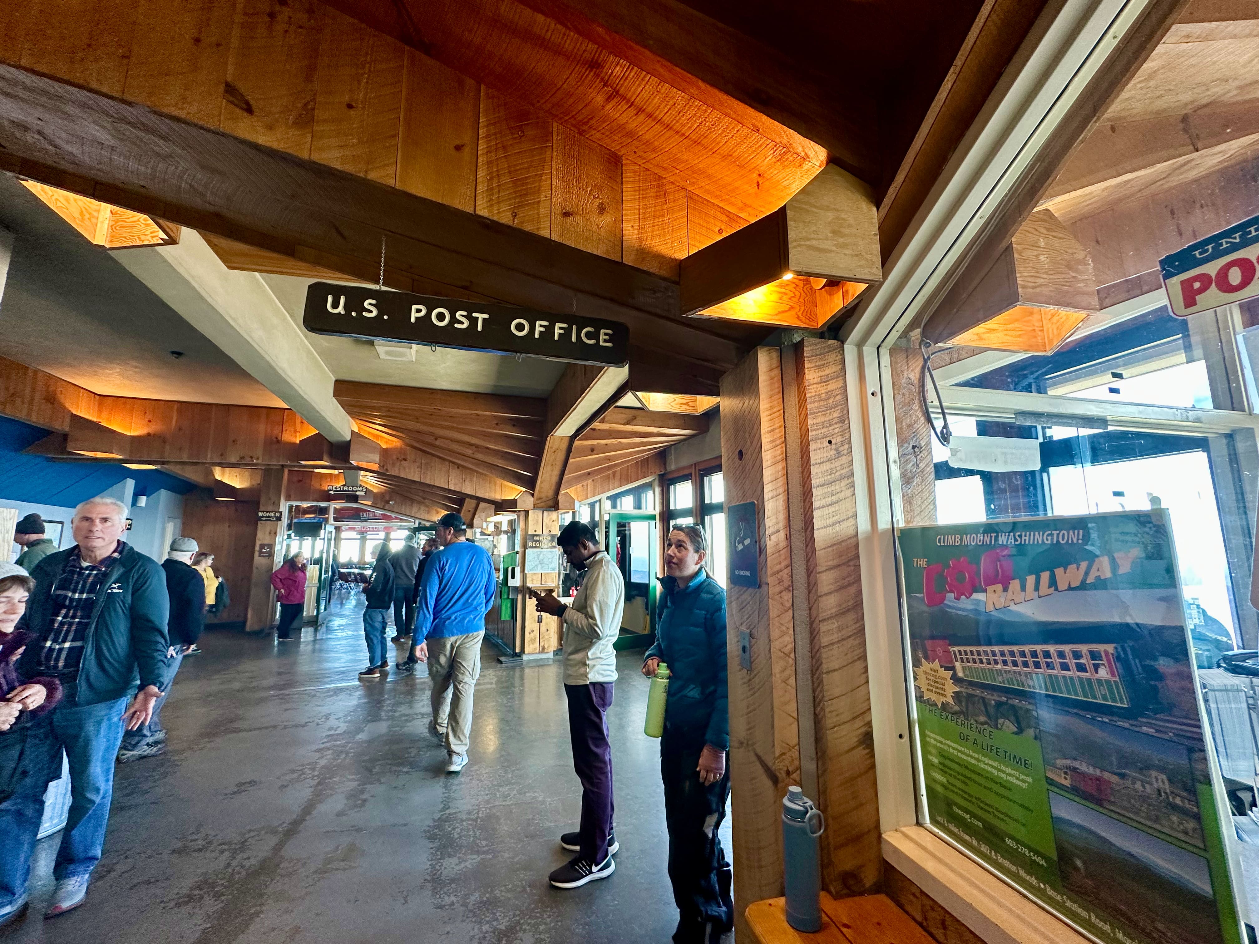 I did not attempt to, but perhaps should have tried, mailing a postcard from here.