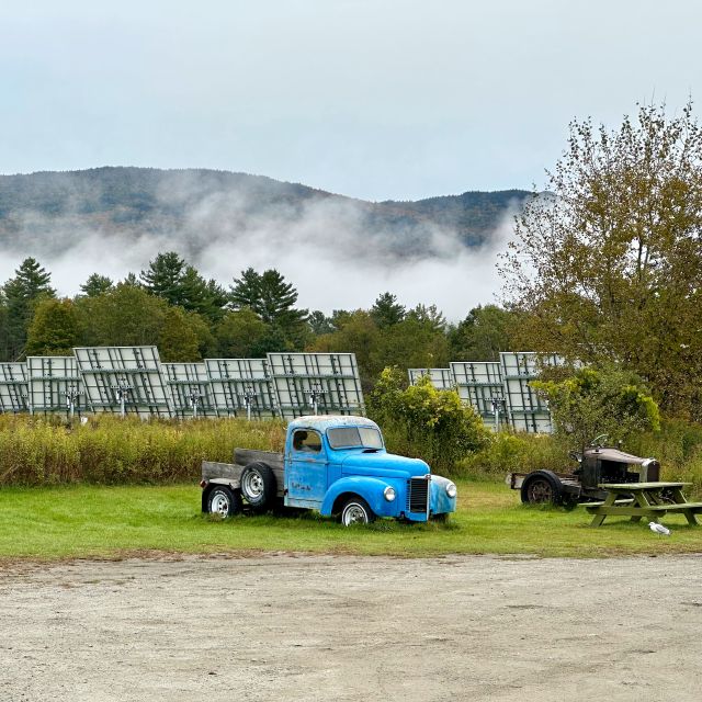 Early morning fog as we grab some cider and donuts.