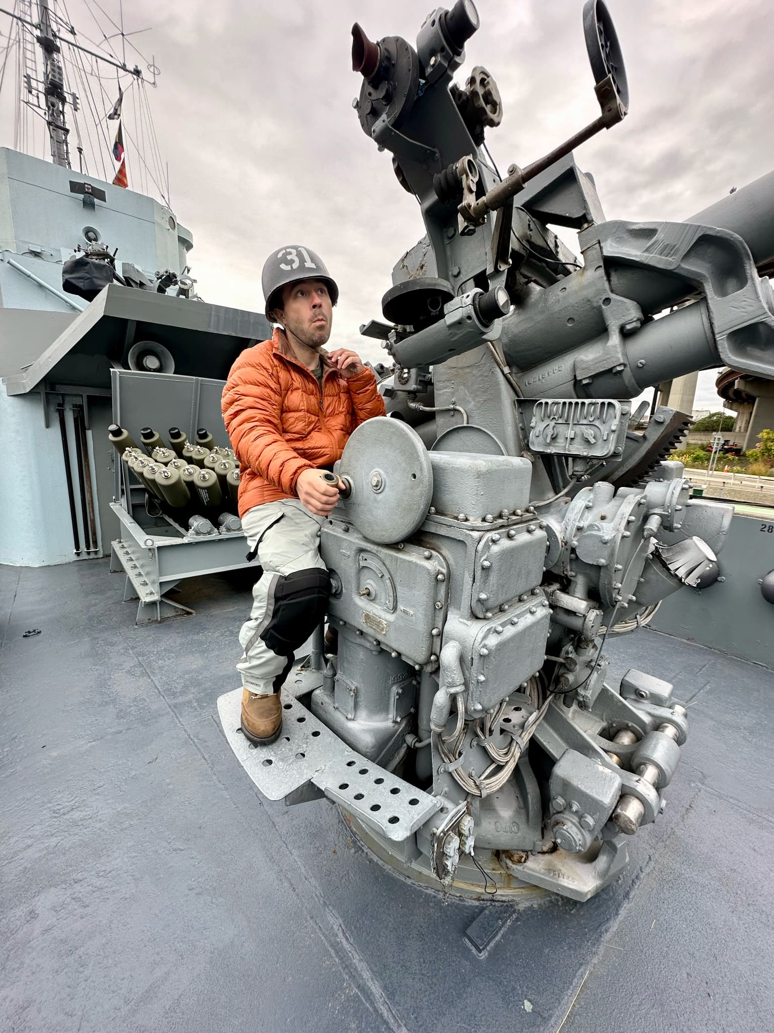 Our tour guide, a Coast Guard vet, told us 'go ahead and play around; you break it, we'll fix it.'