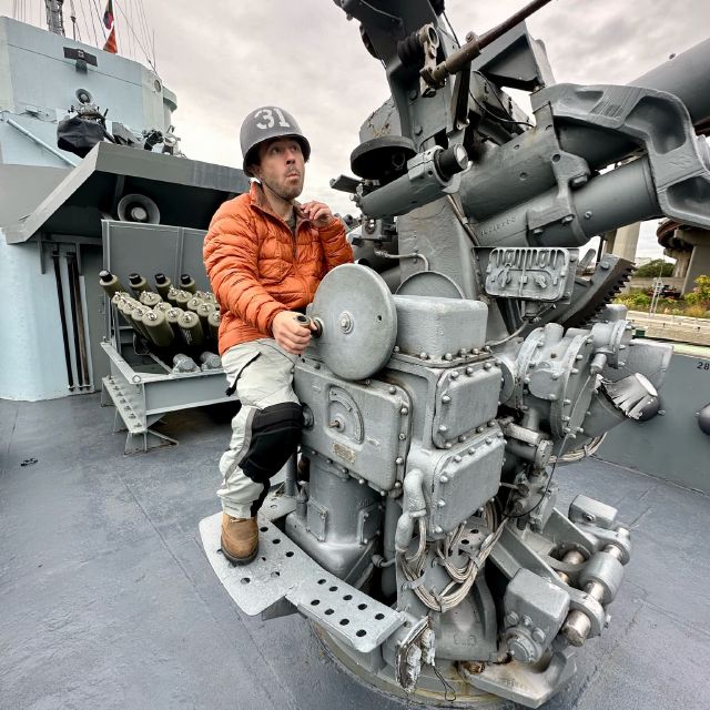Our tour guide, a Coast Guard vet, told us 'go ahead and play around; you break it, we'll fix it.'