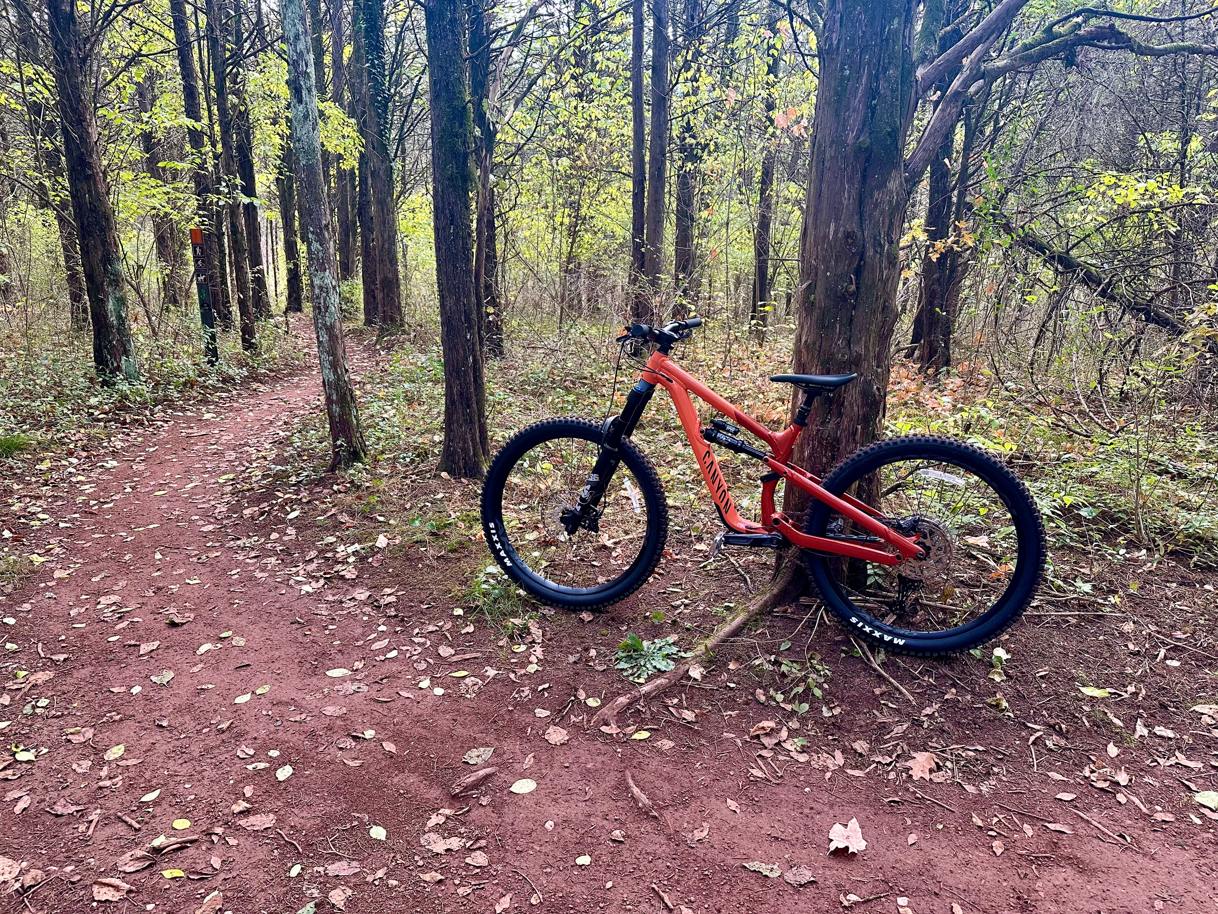New mountain bike this year, taking it around 6 Mile Run in central NJ.