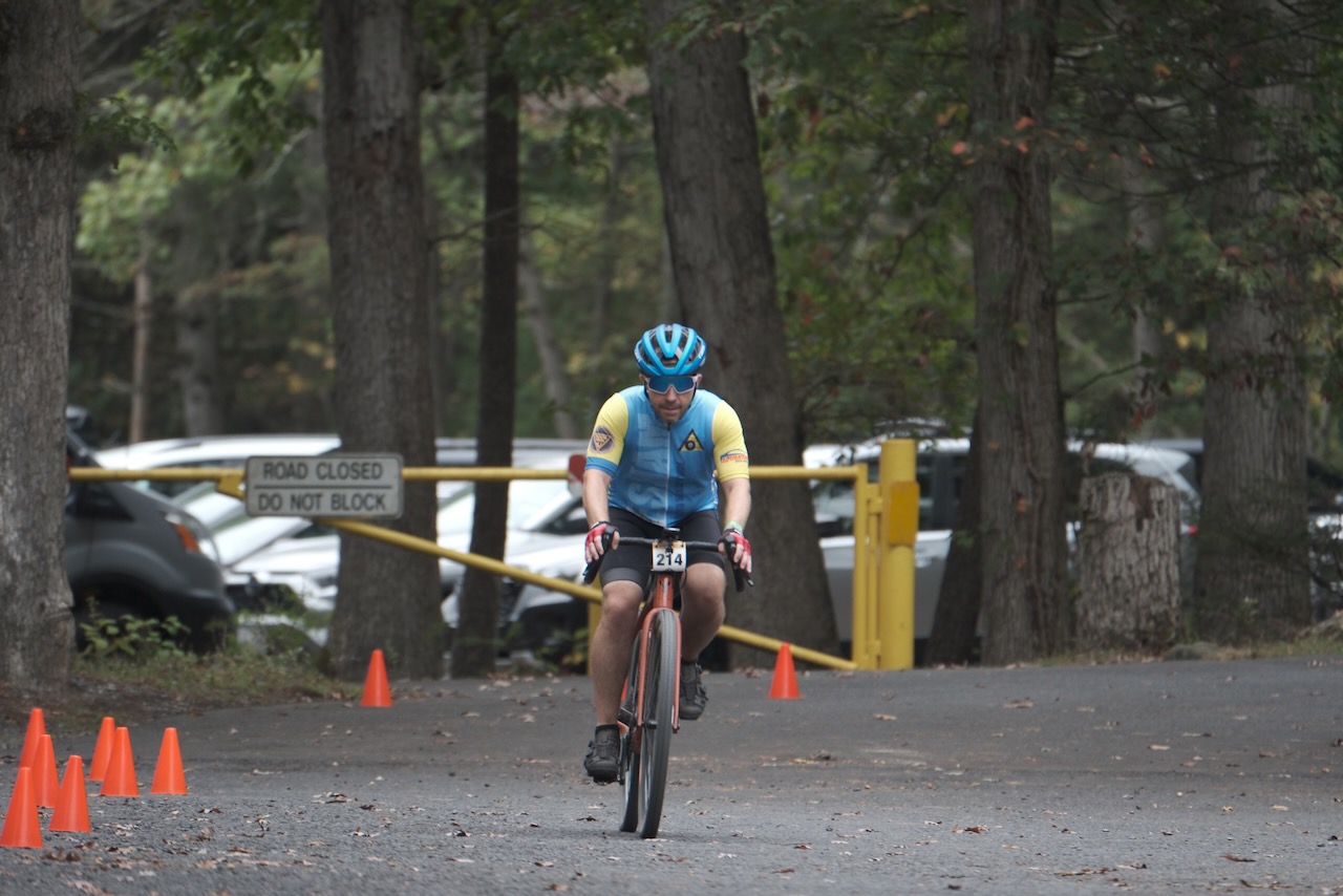 Me riding to the finish line.