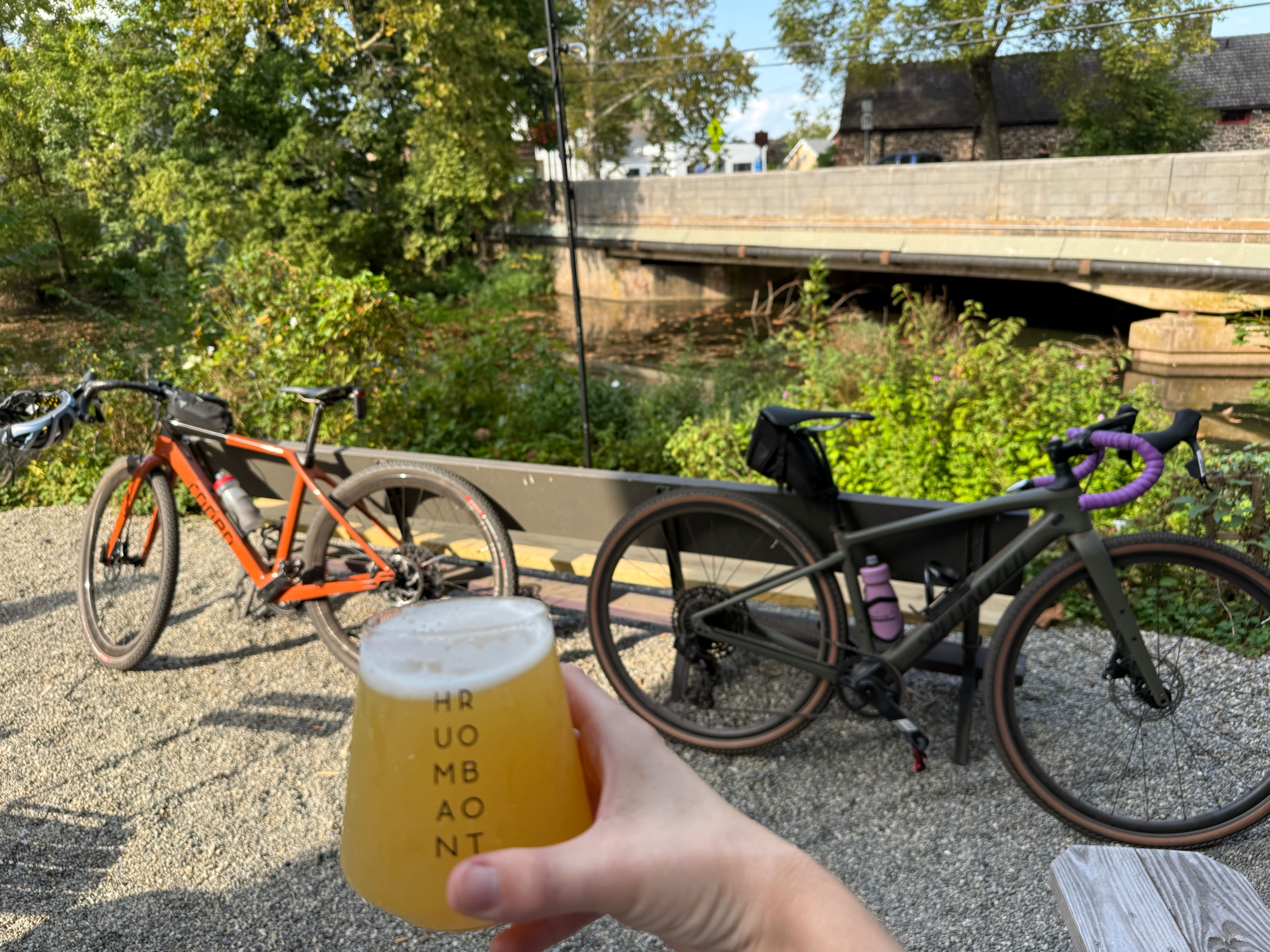 The best post ride activity.  Nice of Human Robot to open up this spot in New Hope, making a great drop in excuse for a beer during a gravel ride on the canal path.