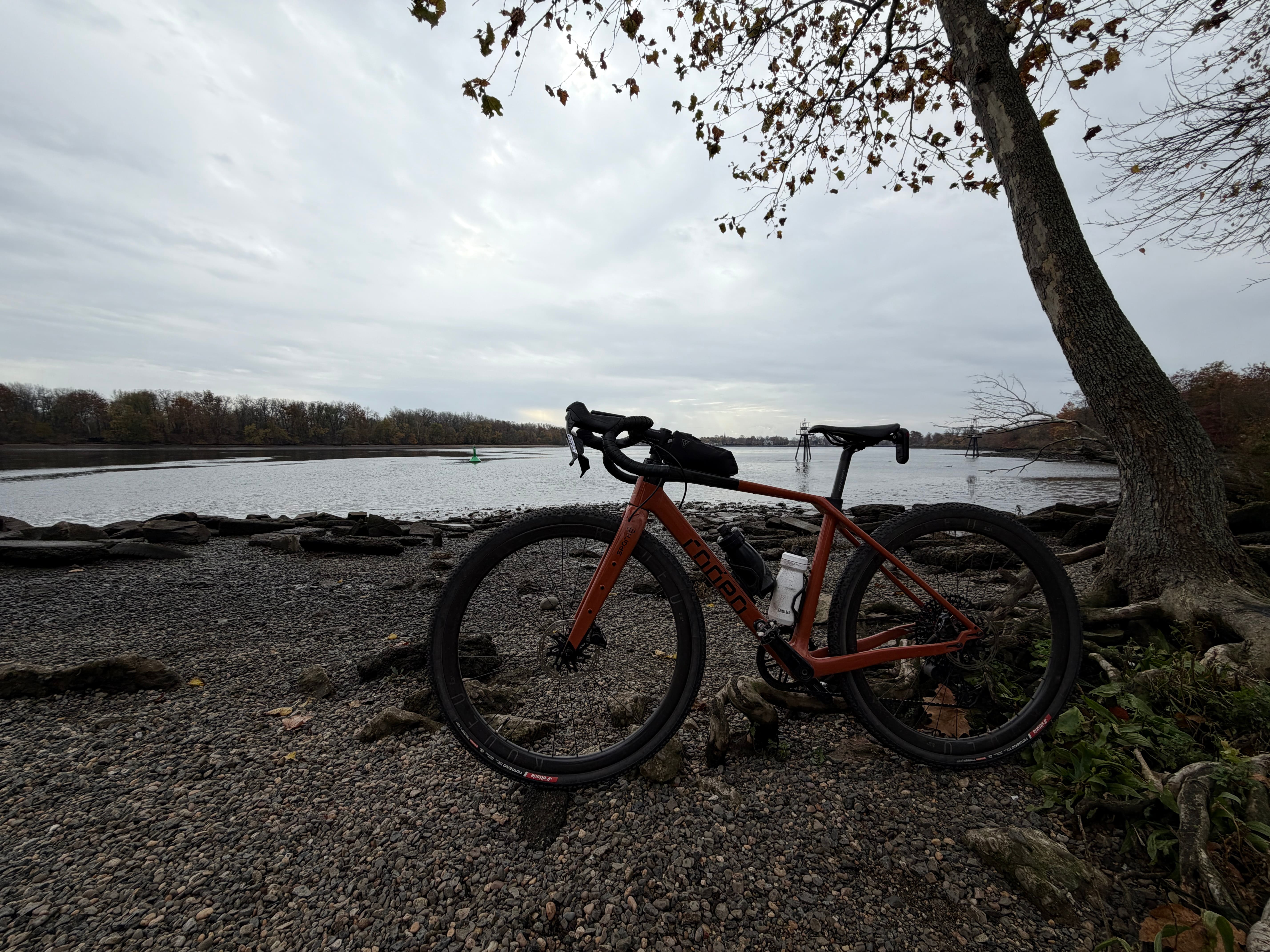 Took the Canal Path down to Bristol, PA.  Great ride.