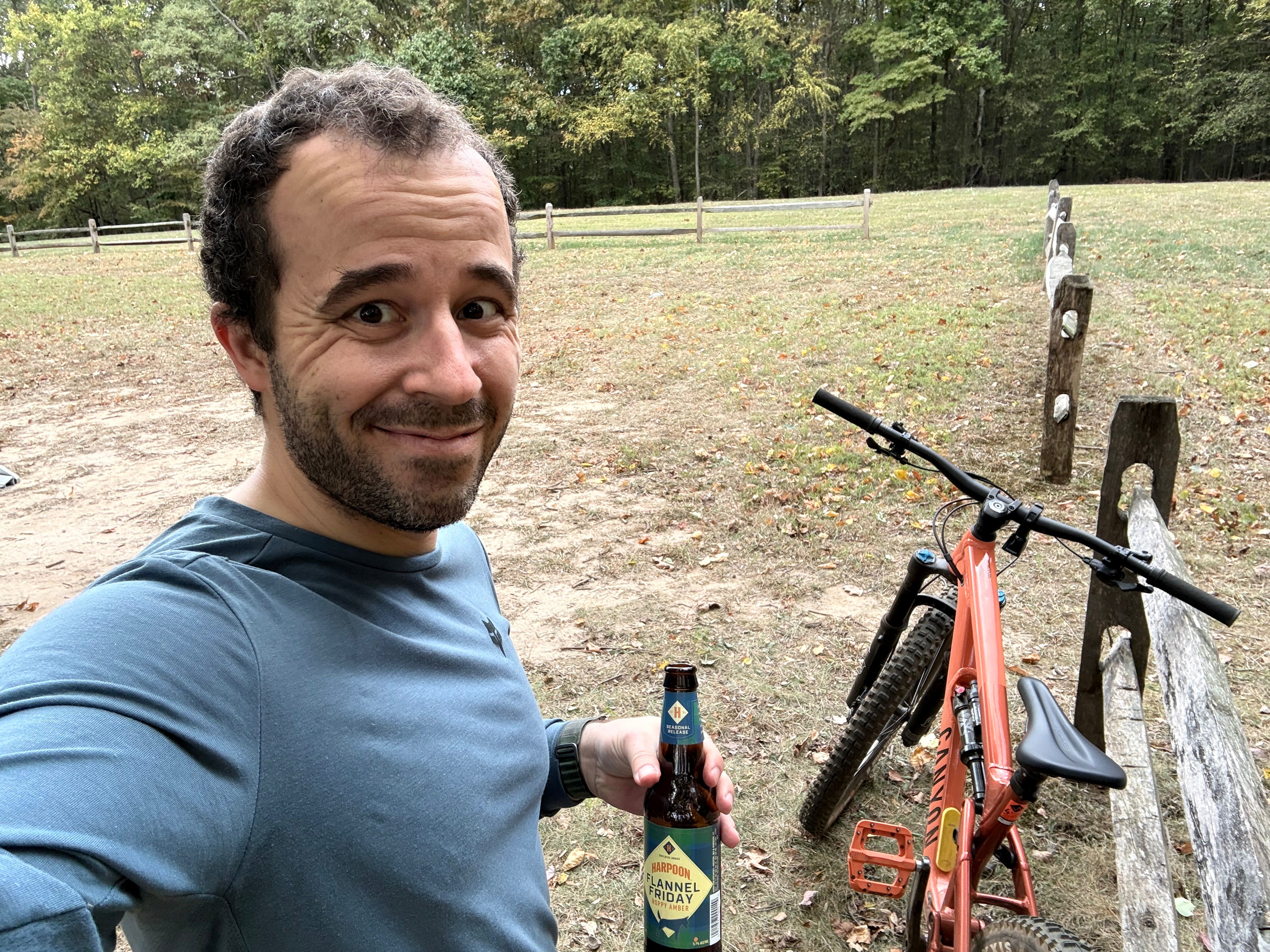 The best part of being done with a ride.